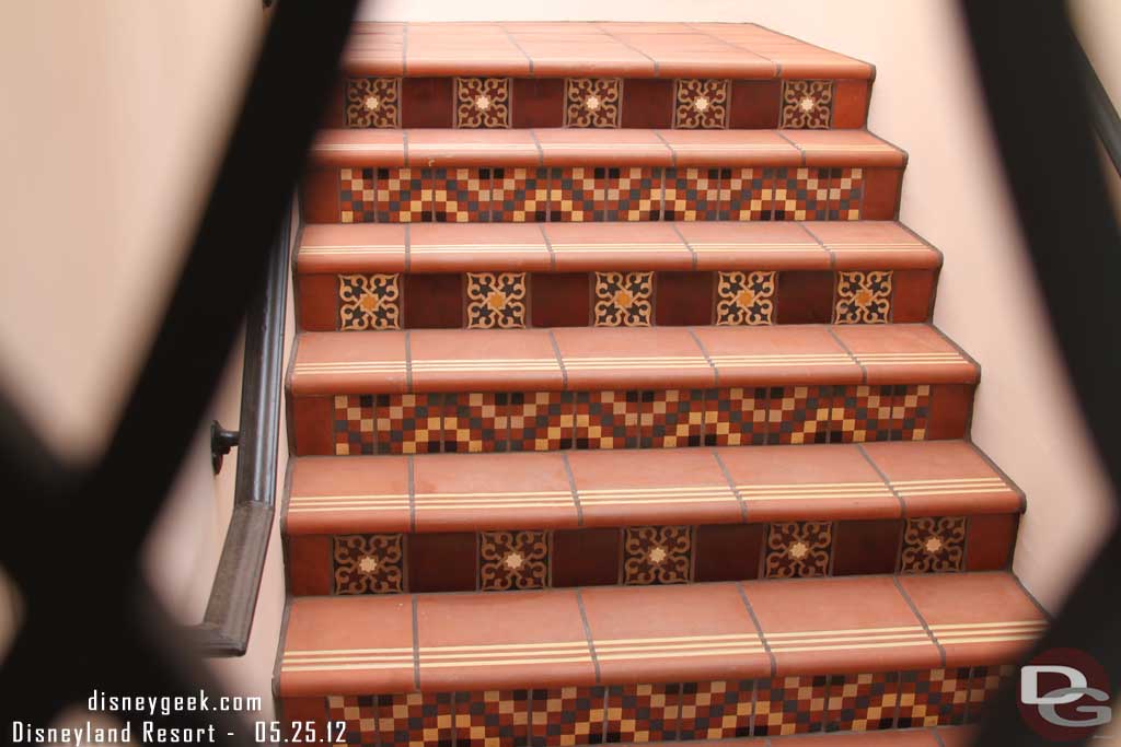 A closer look at the stairs.