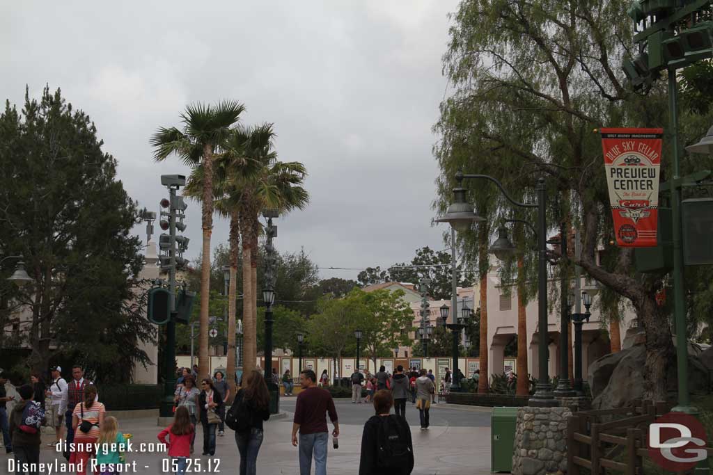 A look toward Carthay Circle.