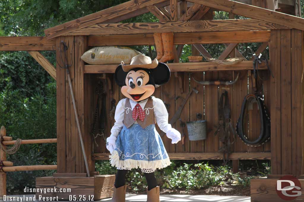 Minnie was roaming around too.