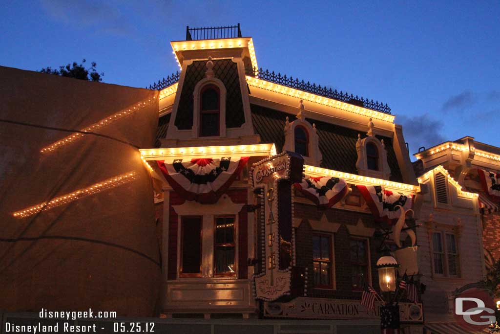 Back to Disneyland.  The new sign was not lit up this evening.