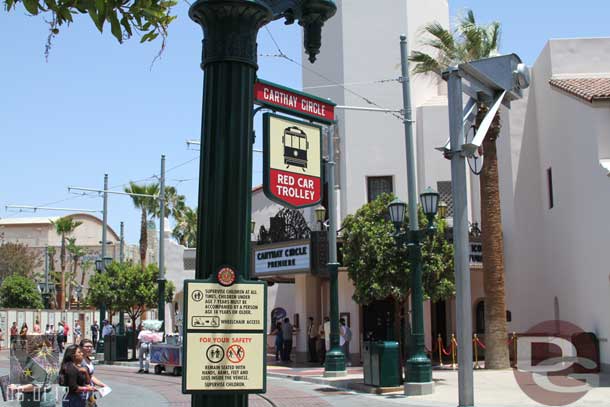 The Red Car Trolley signage.