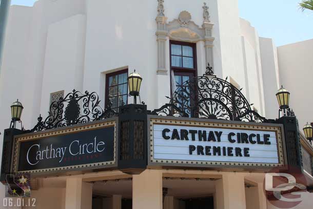 The new Carthay Circle signage.