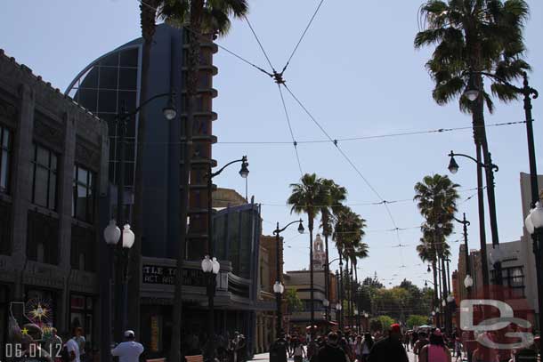 Heading up Hollywood Blvd.