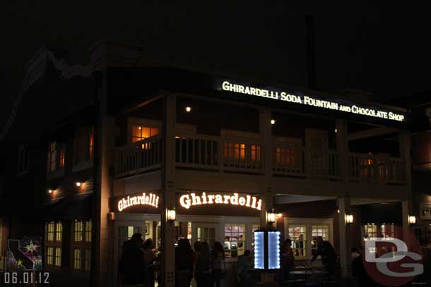 Made a second pass by Ghirardelli