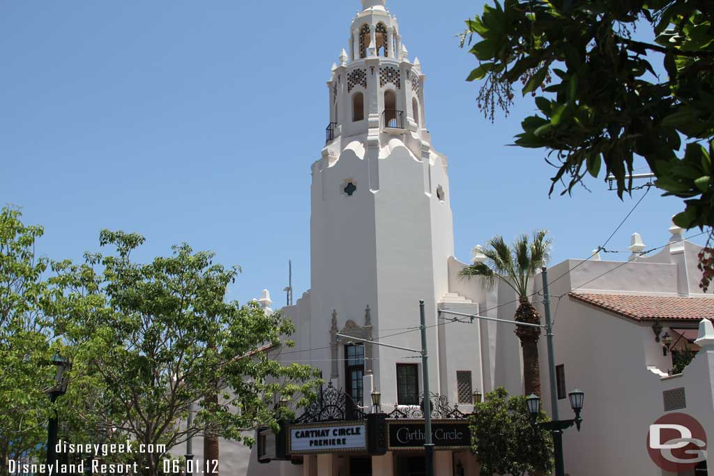 New signage up on the Carthay Theater.