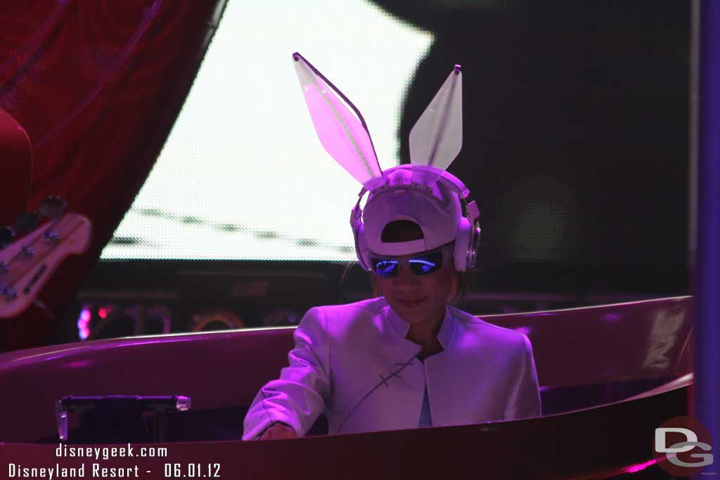 The White Rabbit DJ for this evening.