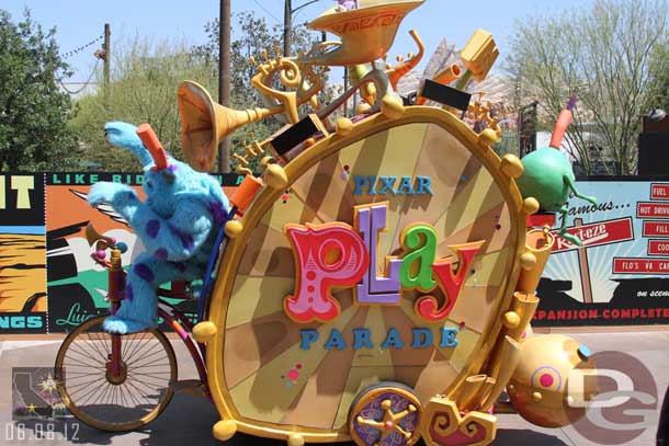 Some pictures from the Pixar Play Parade.  I watched from the Blue Sky Cellar Patio.