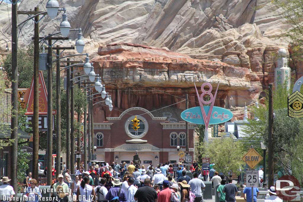 Route 66 full of cast members and their guests.