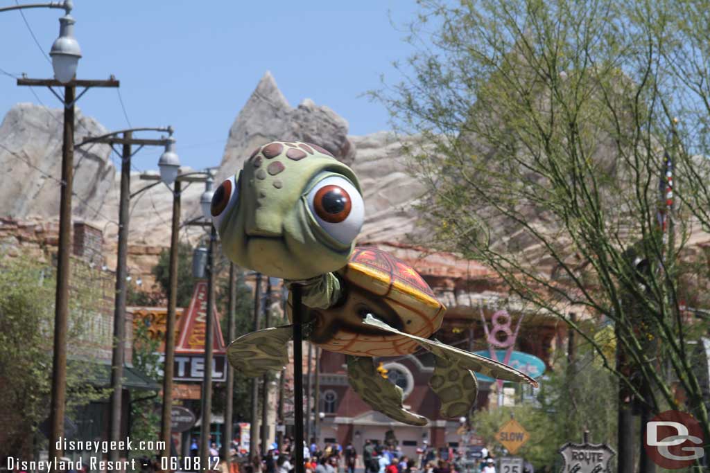 Thought this was a fun shot with Cars Land in the background.