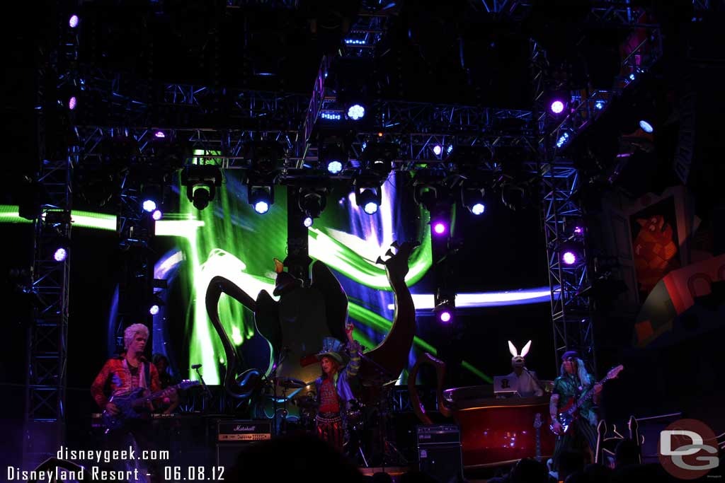 The Band taking the stage.