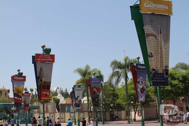 Now some shots of the new banners.  DCA is on both/all sides.