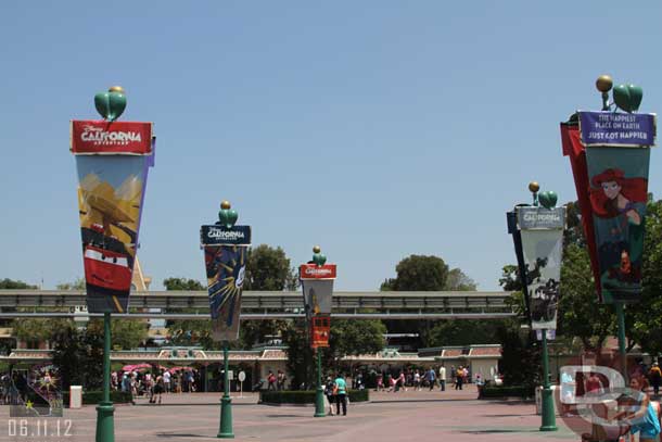 I would have liked to have seen the ones facing Disneyland to feature Disneyland attractions.