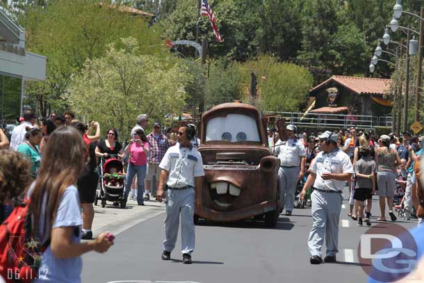 Mater came cruising by.