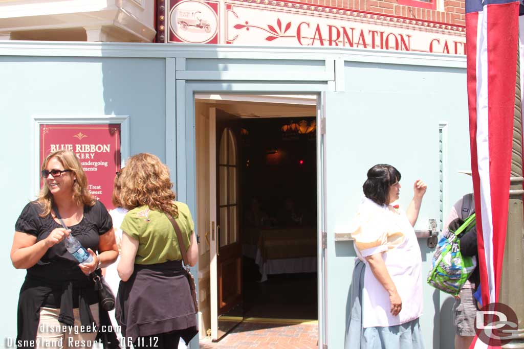 They were allowing Cast Members into Carnation.