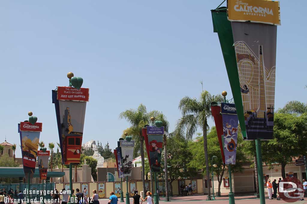 Now some shots of the new banners.  DCA is on both/all sides.