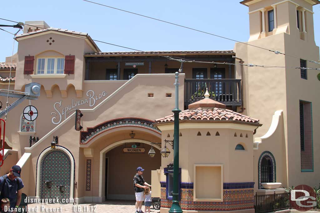 A better shot of the restroom building.