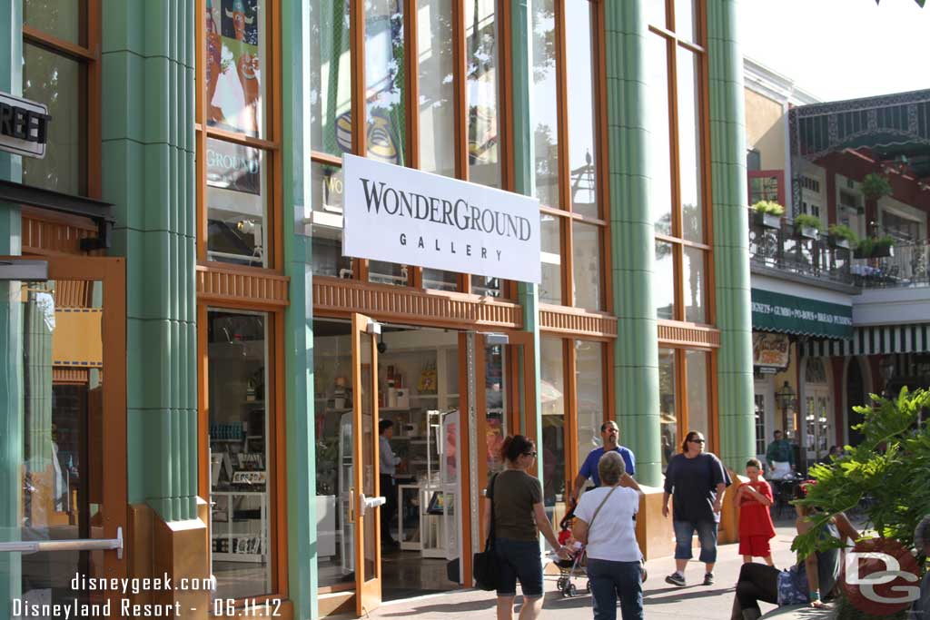 The Wonderground Gallery is open.