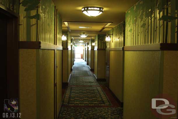 One of several long hallways I had to walk down to reach my room.