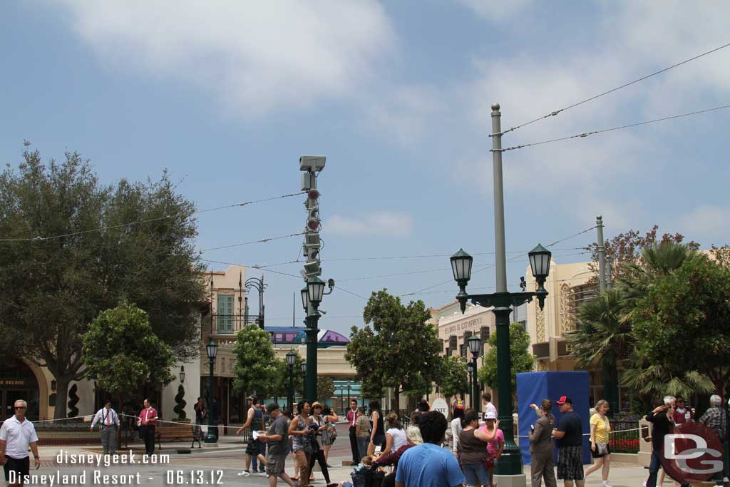 A monorail passing by.