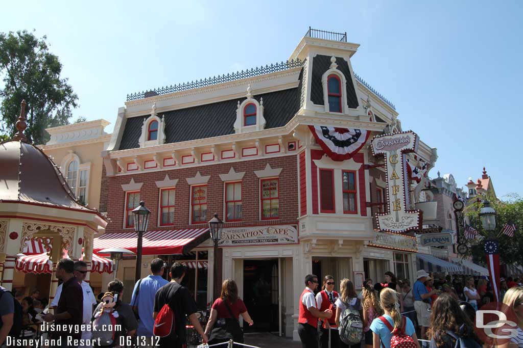 The Carnation Cafe has reopened.