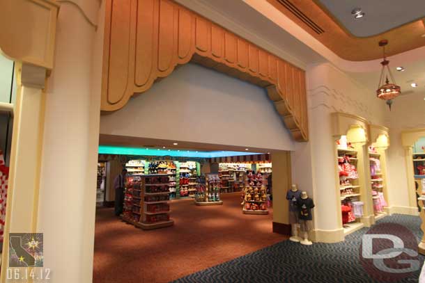 Looking toward the Big Top Toys store.