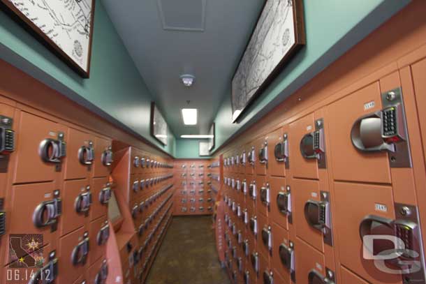 A look inside.  Same lockers as before.