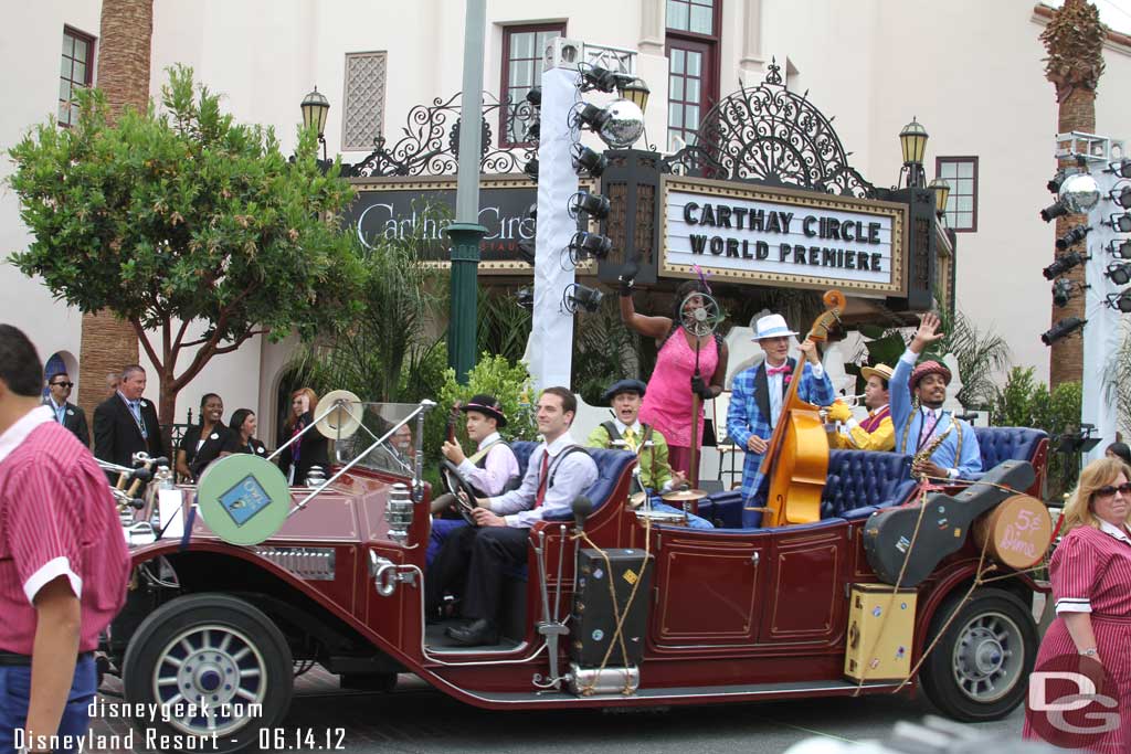 Driving off down Hollywood Blvd.