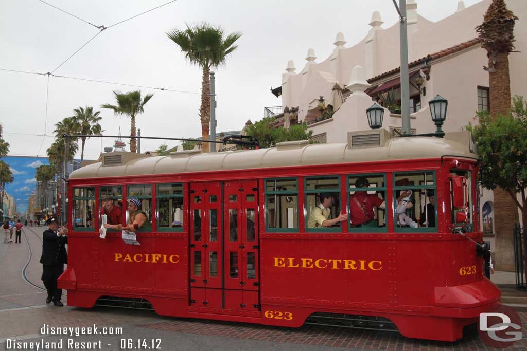 The Trolley heading out.