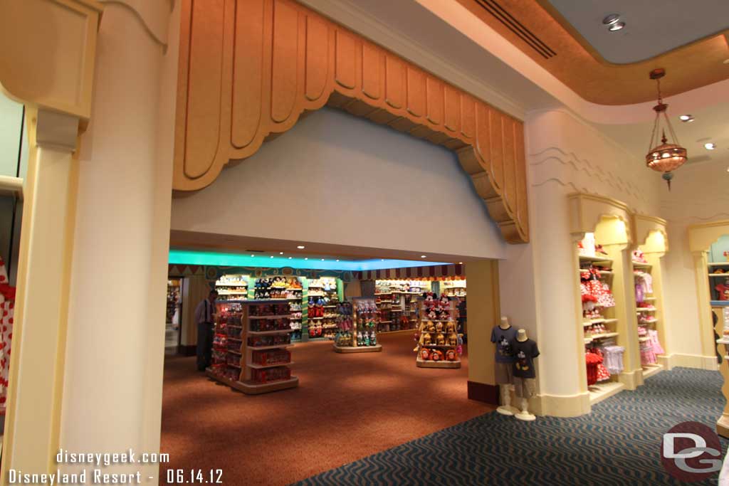 Looking toward the Big Top Toys store.