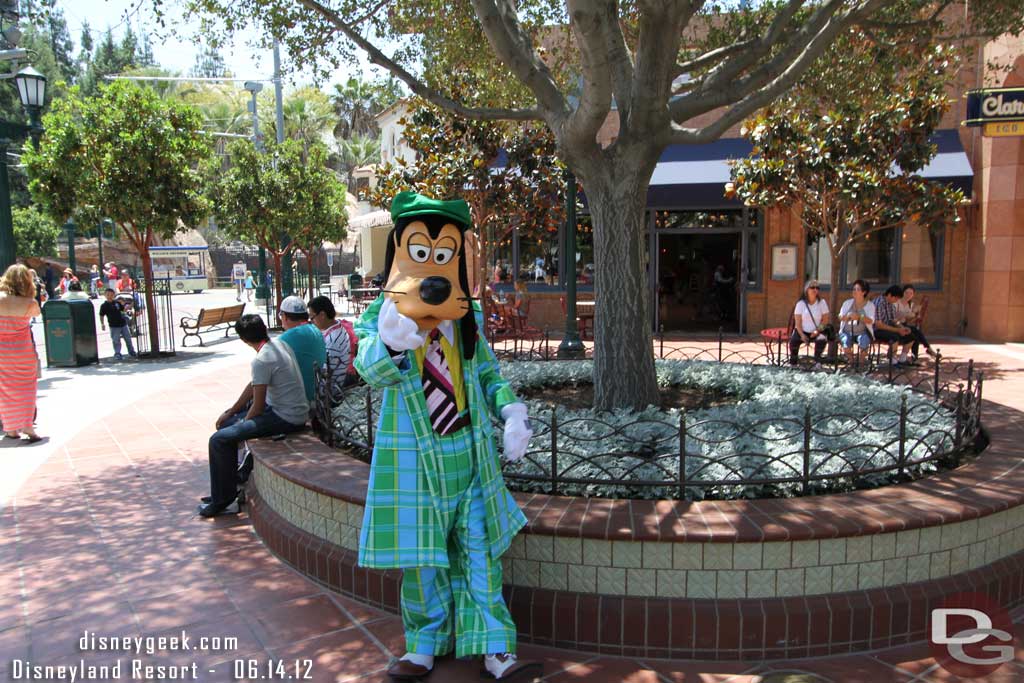 Goofy was out taking pictures.