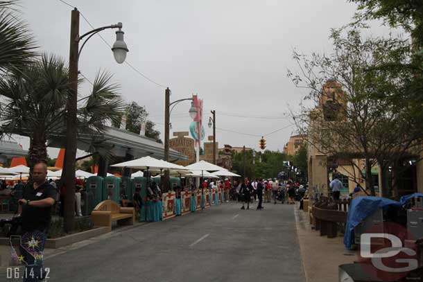 The streets as you reached town were lined with radio stations broadcasting live from the park.