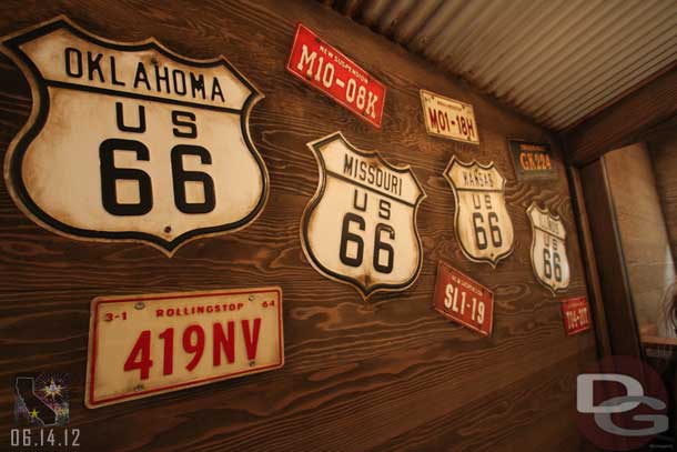 Some of the plates on the wall of the Photo area as you exit.