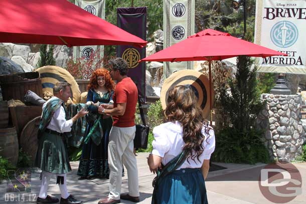 Since the media day was focused on DCA, they brought Merida over here today for pictures.