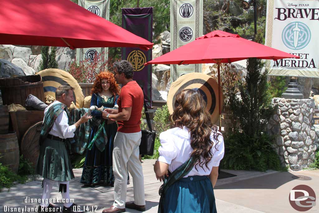 Since the media day was focused on DCA, they brought Merida over here today for pictures.