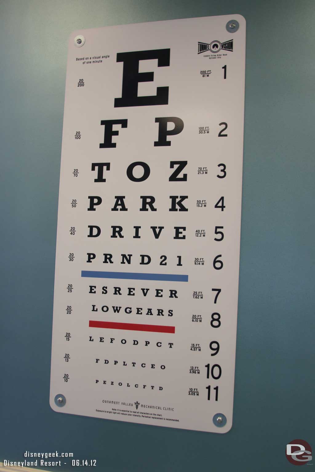 A fun eye chart.