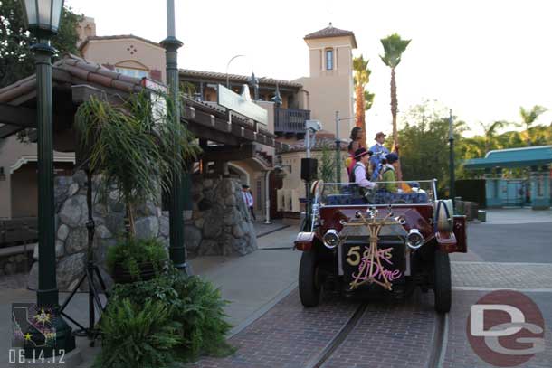 The Five & Dime group was near the front of the park performing.