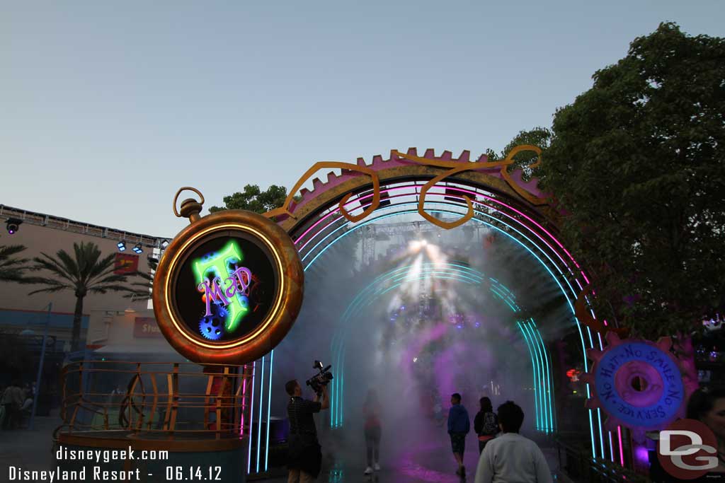 Heading down the street the Mad T Party was going on this evening too.