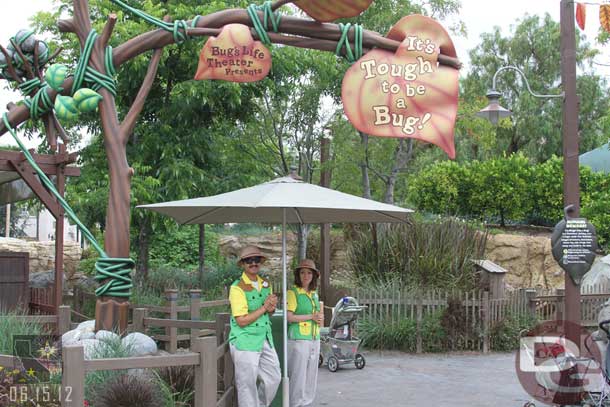 The cast members in Bugs Land now have new costumes.