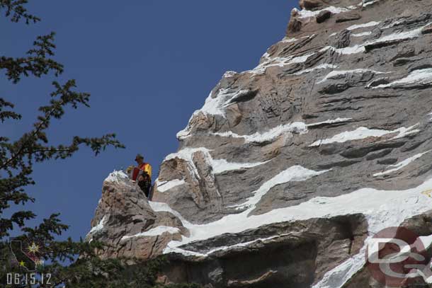 Happy Hans and his son came out to perform while the climbers were climbing.  My understanding is they were there just for opening day.