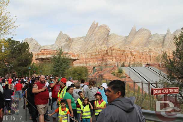 This is where it circled back.  It was now entirely in Cars Land unlike earlier.