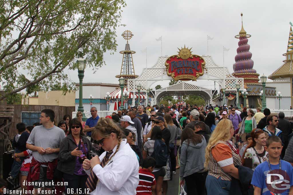 It did a couple switchbacks all the way into the Pier.