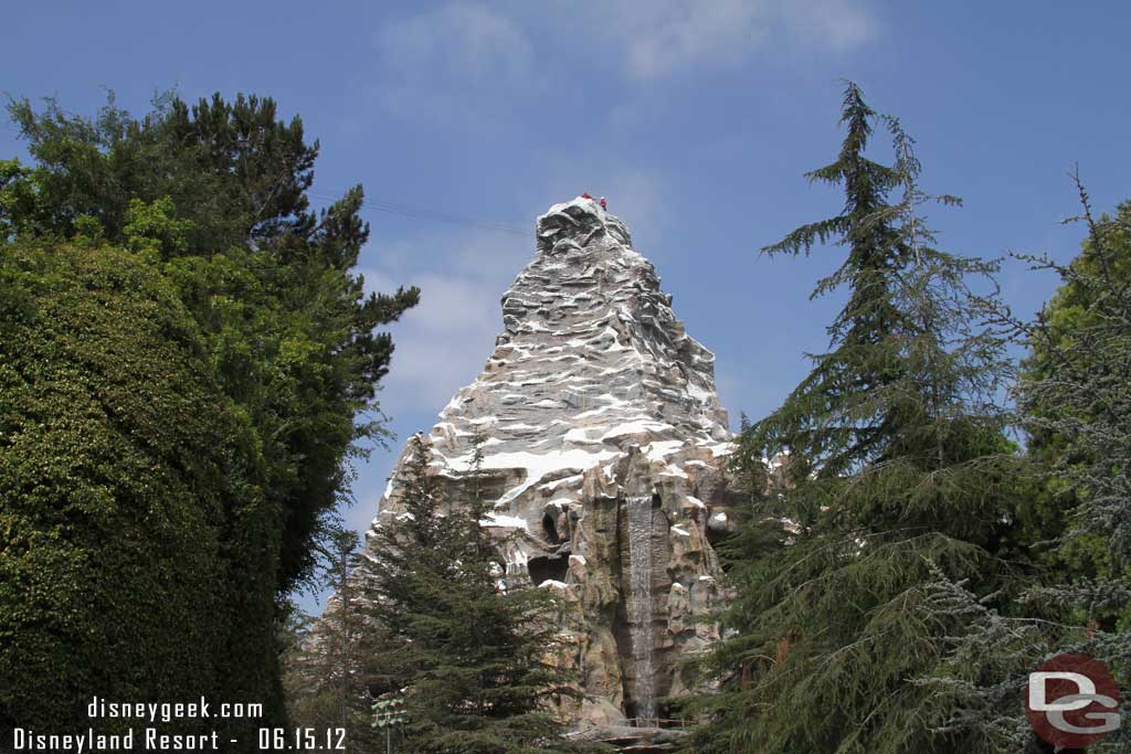 Back to the Matterhorn.  We spotted the climbers coming out.