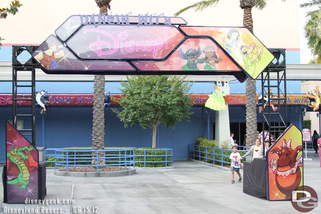 My next stop, to check out the new Dancin with Disney event that premiered today in Stage 17.