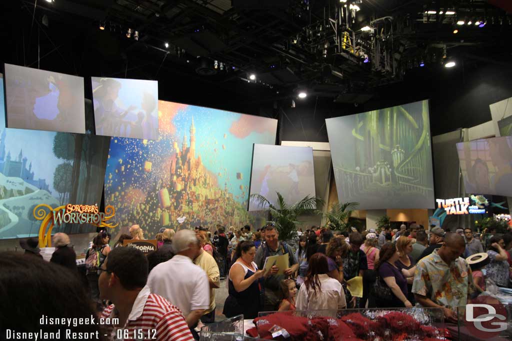 The main room was used as the show place and merchandise pick up area.  There were four zones with different items and limits in each.