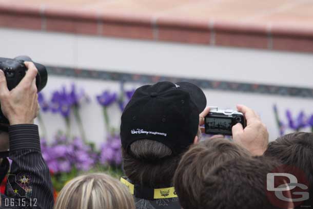 Thought this was great... John Lasseter was taking pictures and video for himself of the ceremony. 