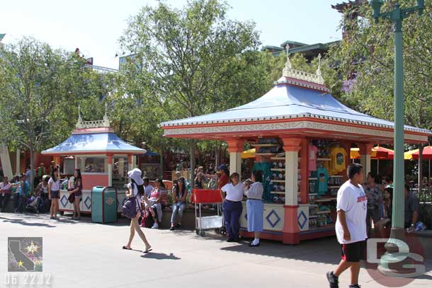 A couple new stands near the Corn Dog Castle.  Much more substantial than the old ones.