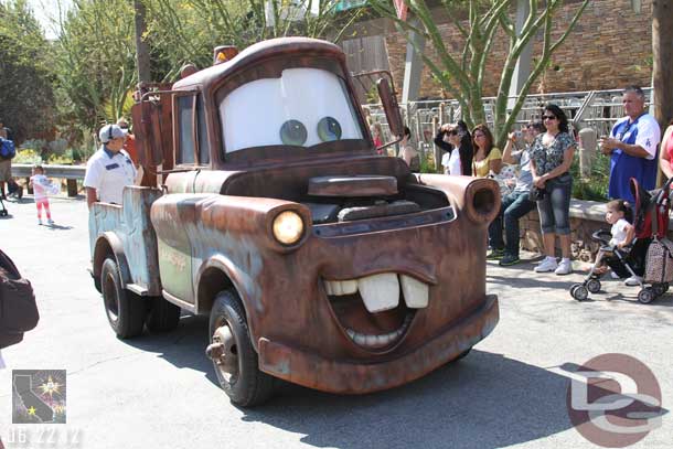 Walked through Cars Land since I still had time to kill.