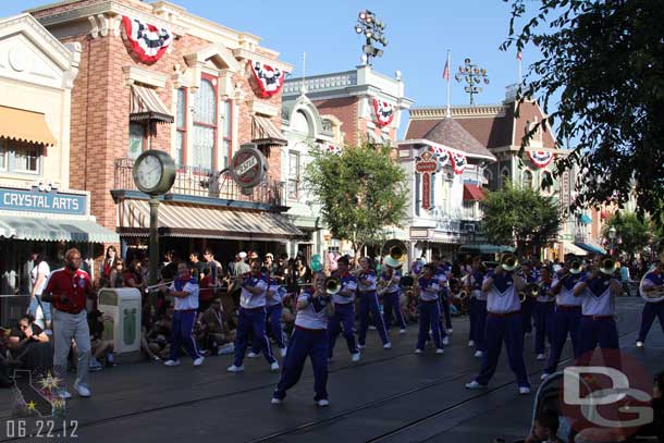 Time for the College Band Preparade over at Disneyland.  If you want to see video I posted some from last week, check out that update or the youtube channel.