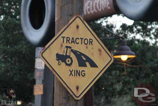 Then back to Cars Land for the lighting of the Neon.  This has been happening just after 8pm, but the time will shift as the days start to grow shorter.