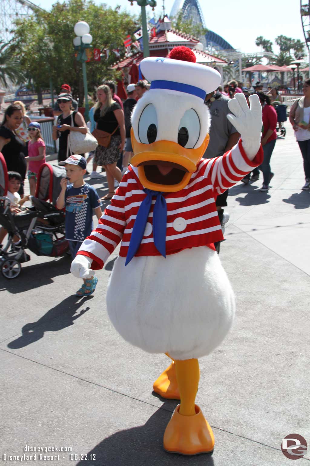 Donald now takes pictures on the Pier where Captain Mickey used to be and Mickey has moved to Buena Vista Street.